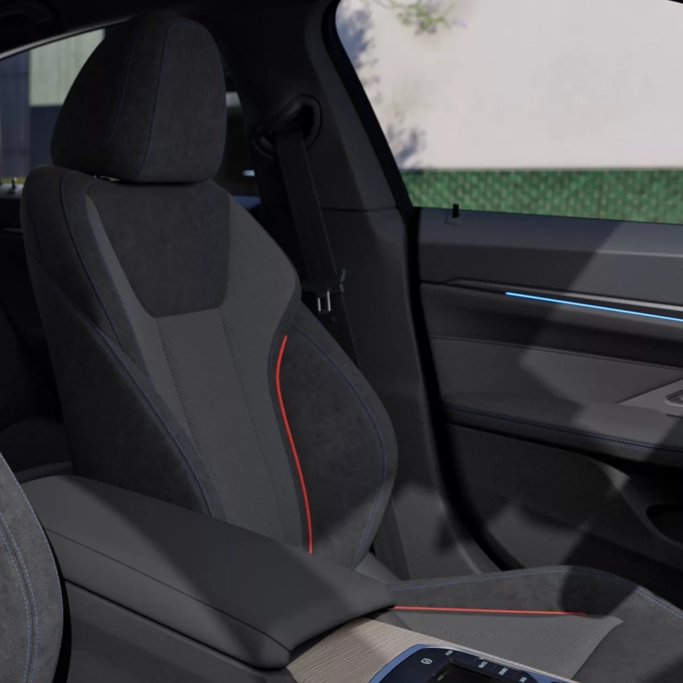 BMW i4 vue intérieur siège