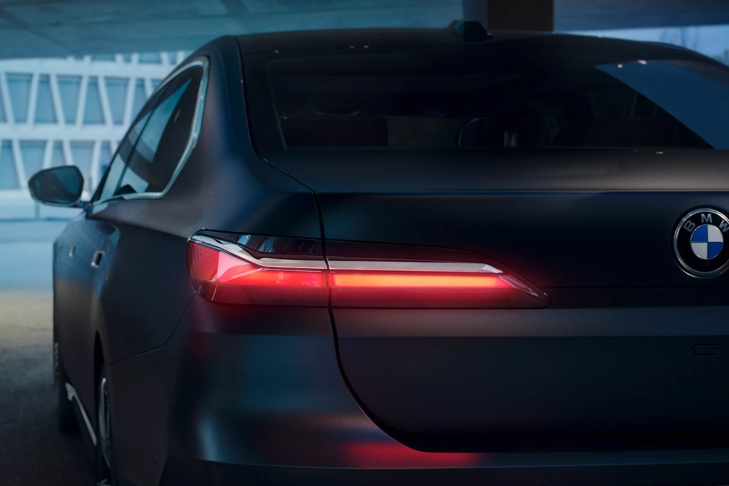 Détail du tableau de bord digital de la BMW Série 7